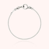 Women's Rope Chain Bracelet, Silver 925
