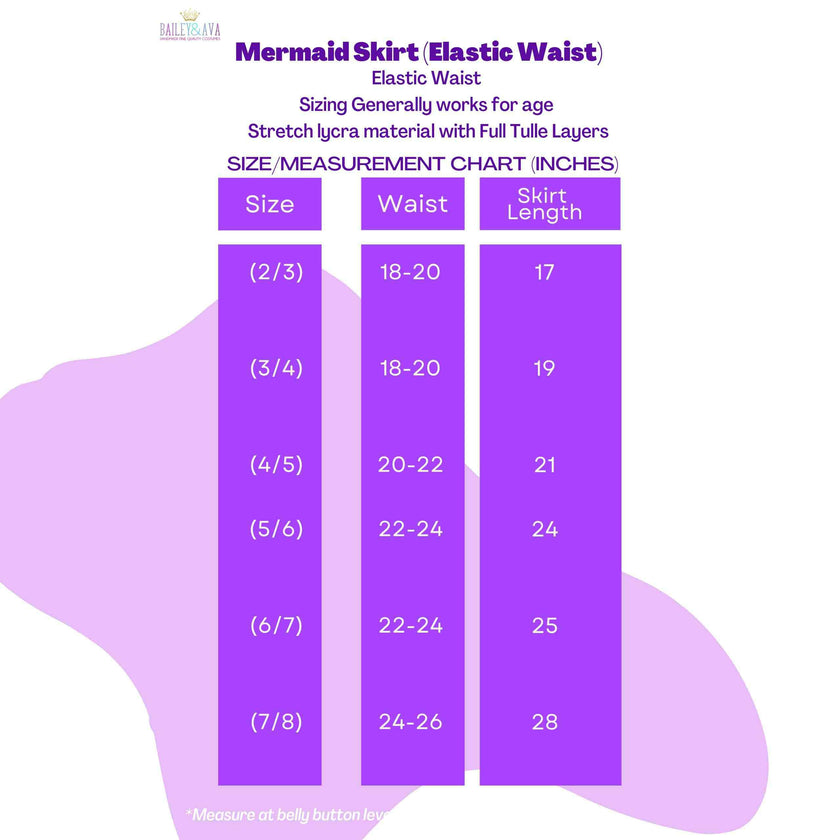 Mermaid Costume Set - Violet/Teal