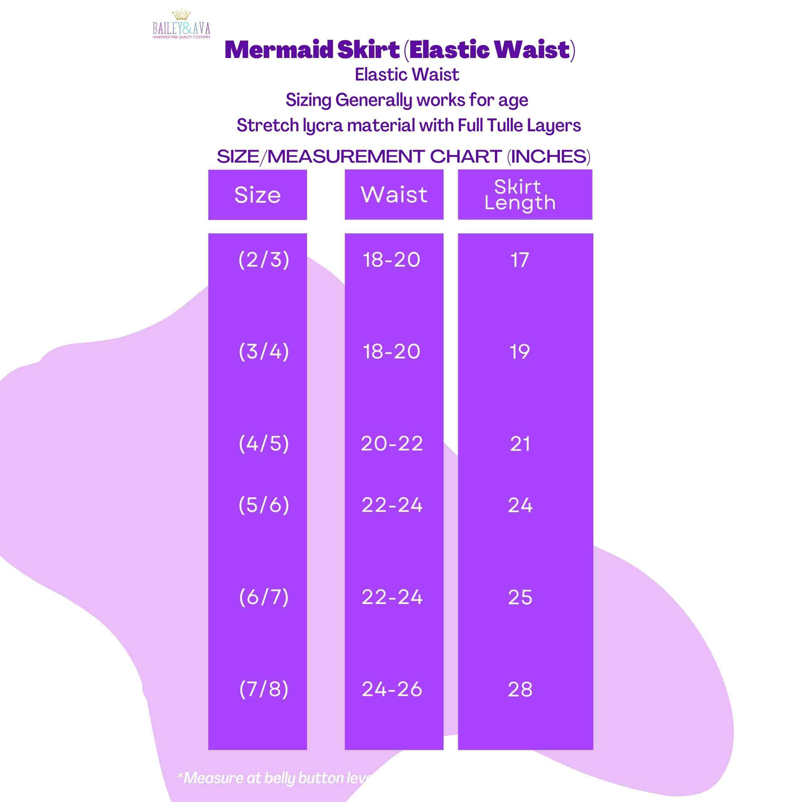 Mermaid Costume Set - Violet/Teal