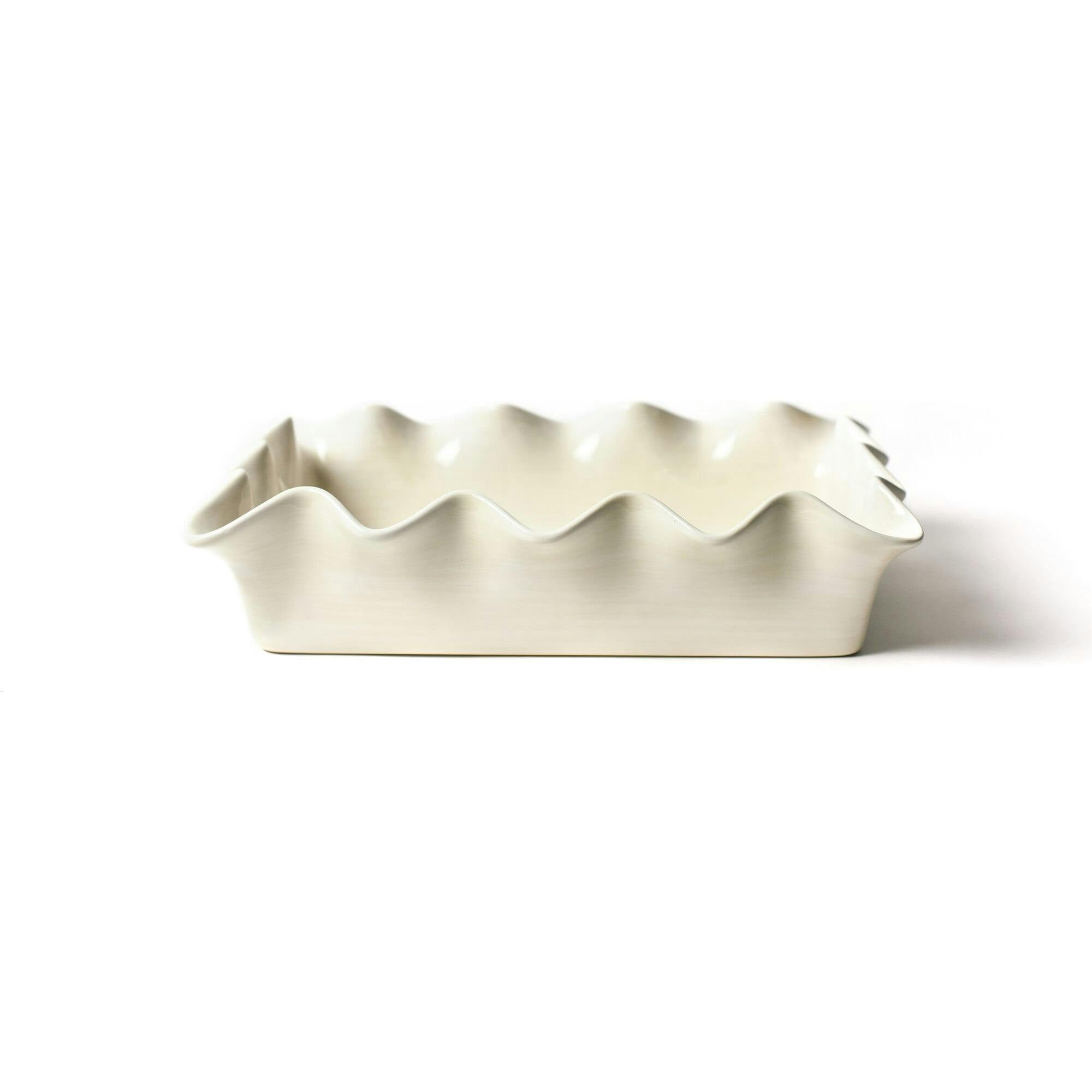 Signature White Ruffle Casserole