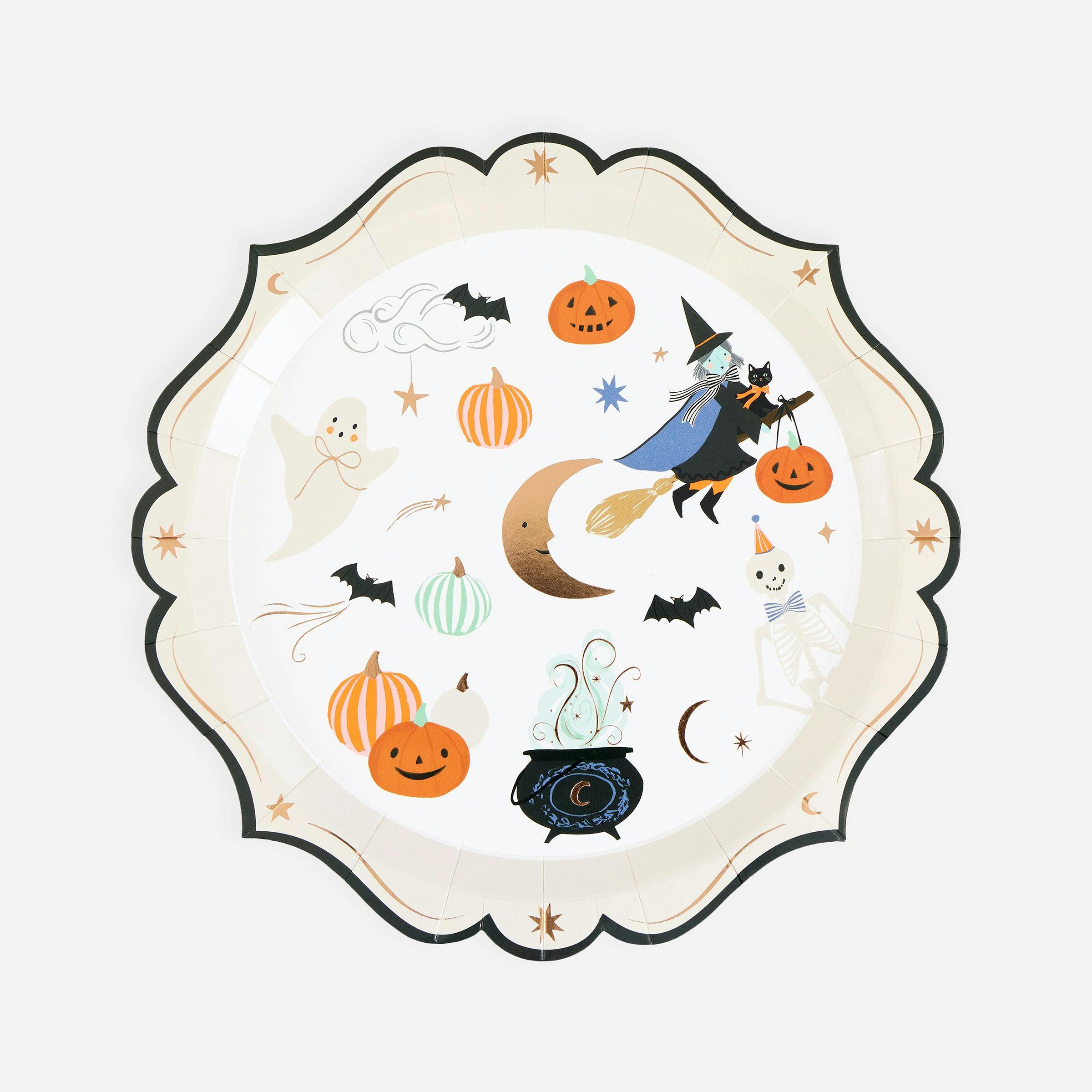 Ornate Edge Halloween Side Plates