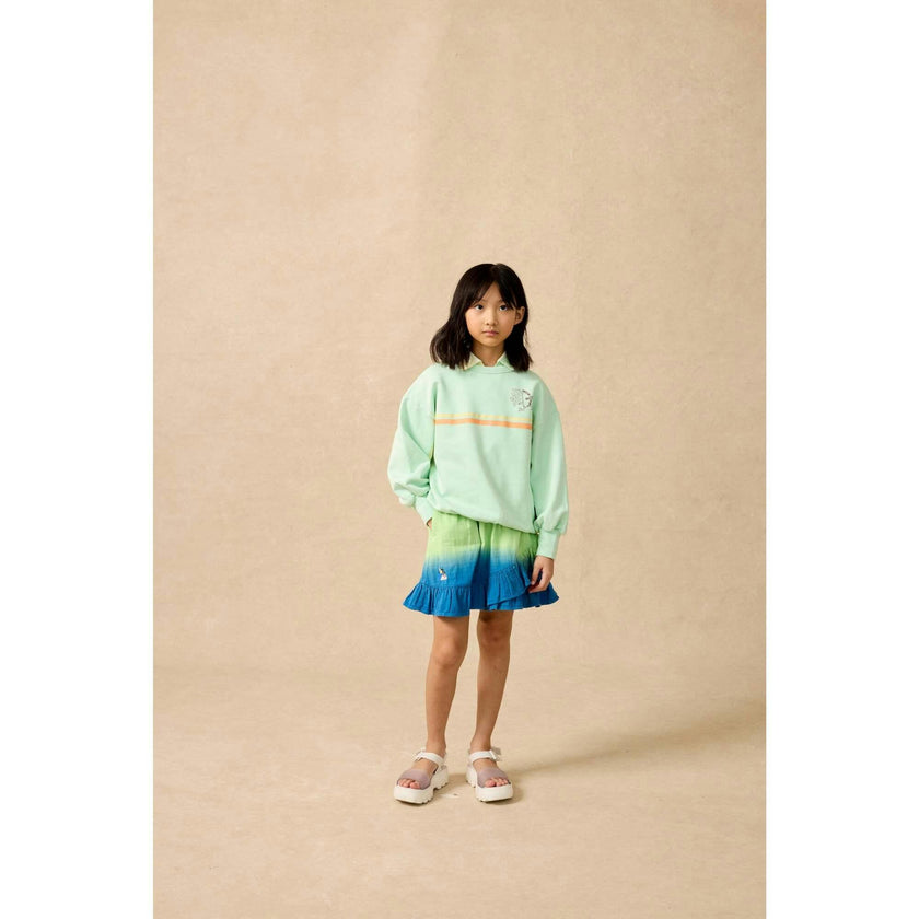 Organic Crossover Sunday Skirt in Dip Dye Gauze
