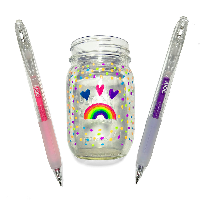 Jelly Gloss Neon Multi-Surface Deco Gel Pens - Set of 6