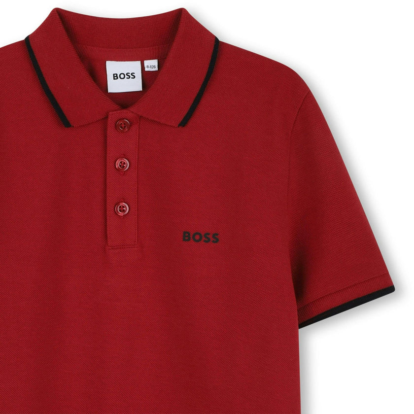 Burgundy Short Sleeve Polo