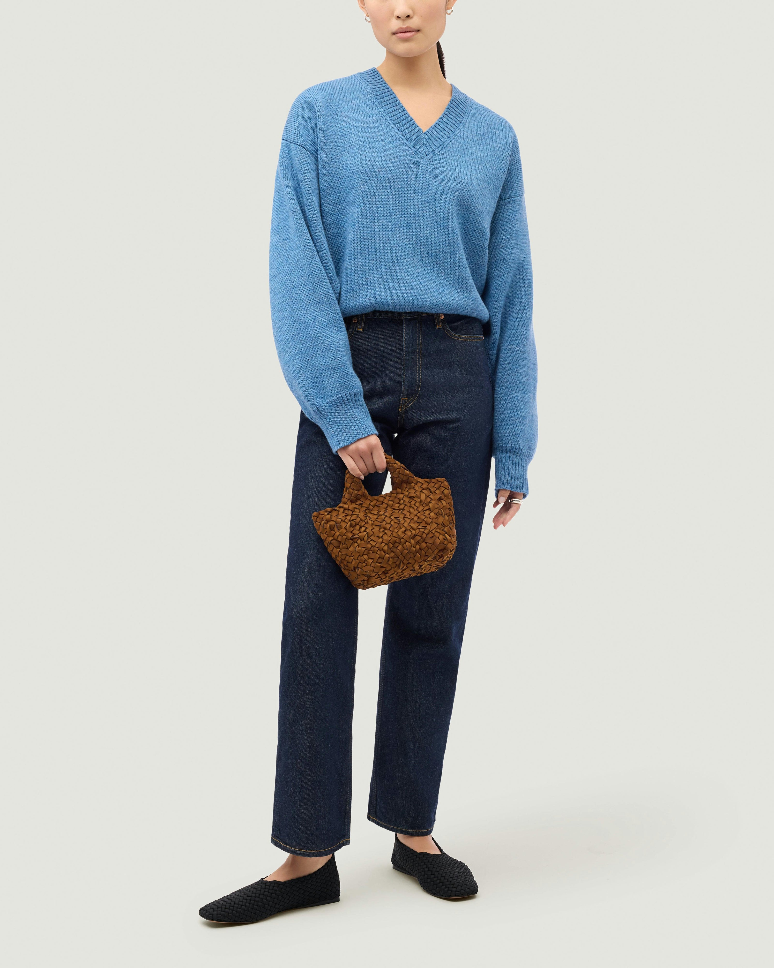 St. Barths Petit Tote Nest Weave | Teak