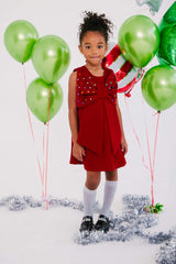 Rainbow Crystal Gem Bow Dress