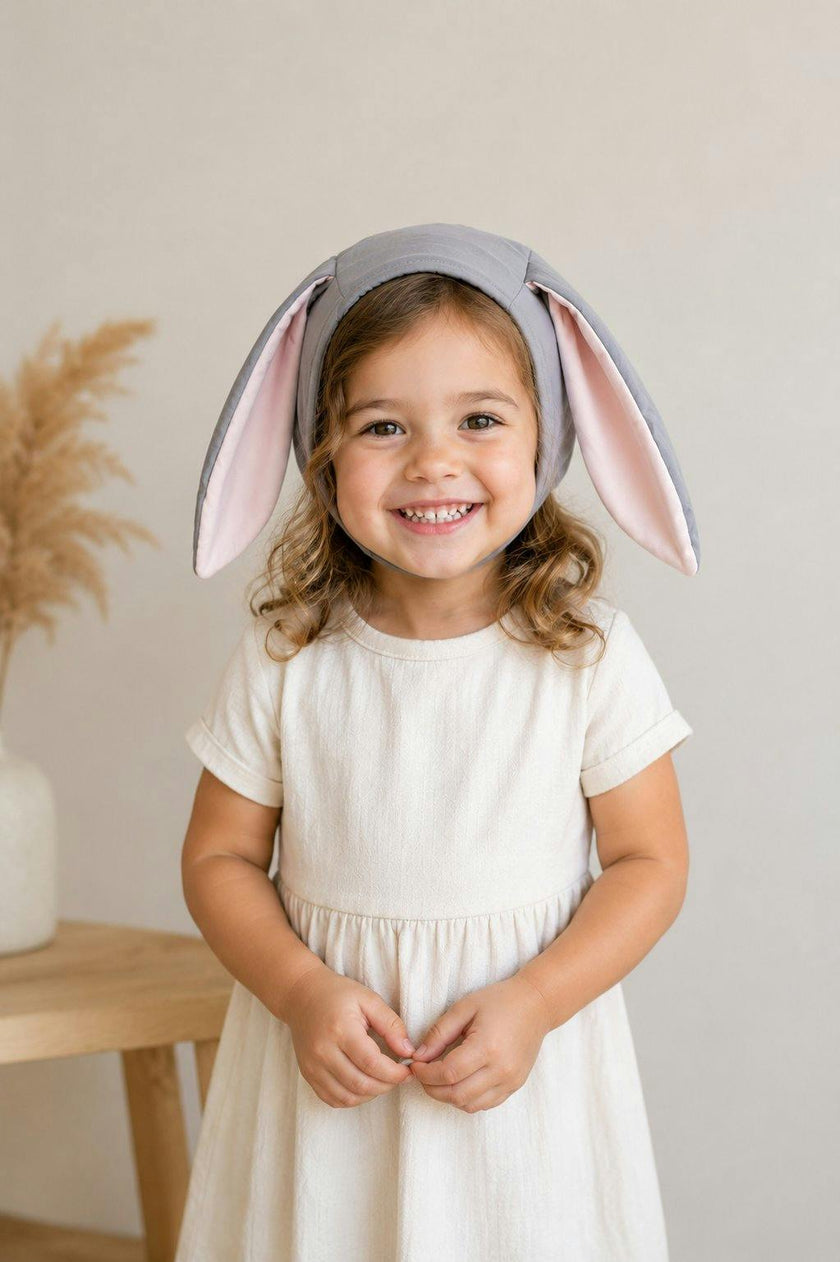 Gray Bunny Bonnet