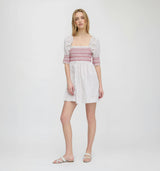 The Lila Nap Dress - White Poppy Half Drop