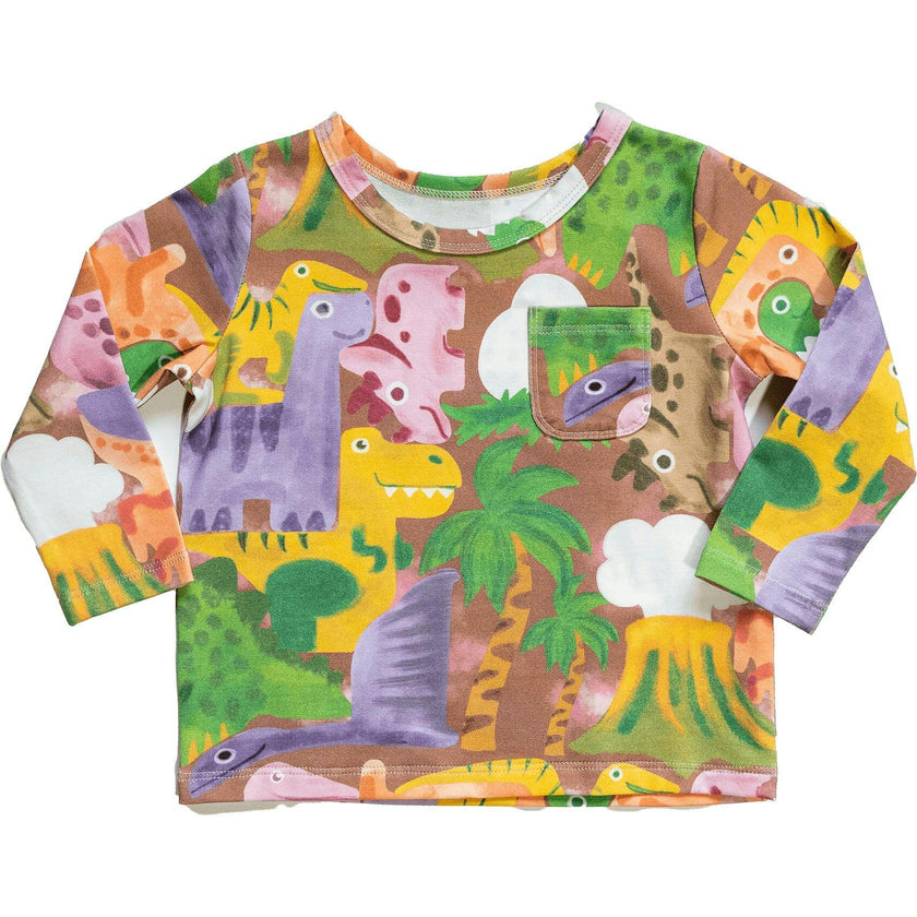 Billie Print Long Sleeve Pocket Tee