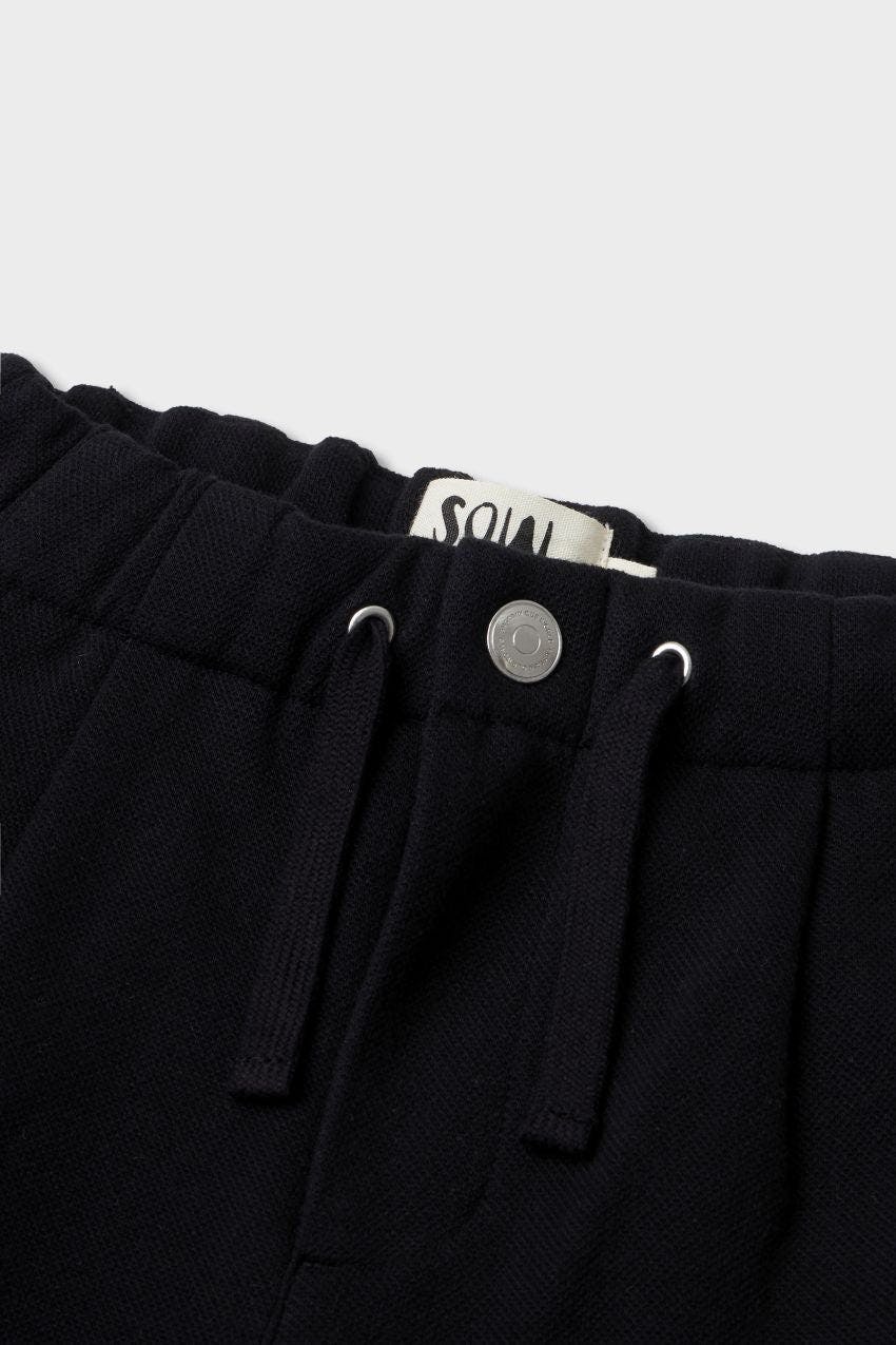 Organic Cotton Recycled Polyester Pleated Pant
