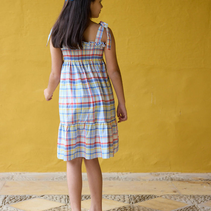 Lily Dress Multico Madras Check