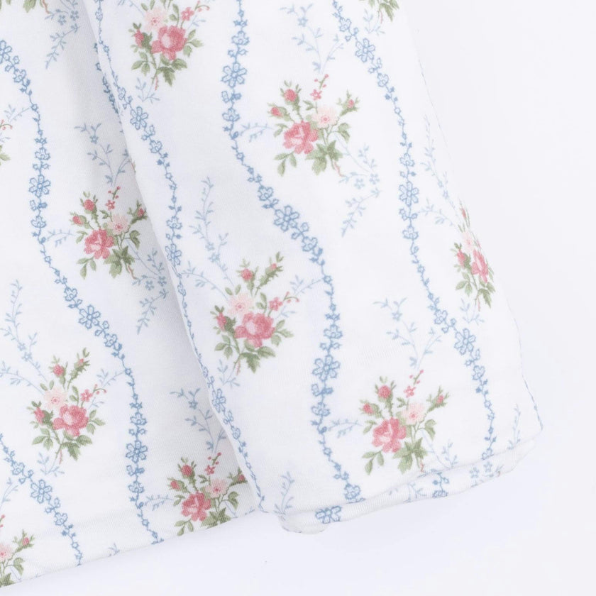 Heirloom Rose Stripe - Swaddle Blanket