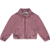 Acid Wash Denim Bomber Jacket