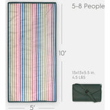 Outdoor Blanket - Chroma Rugby Stripe