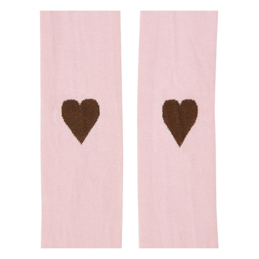 BONTON Cotton Blend Heart Leggings - Pink