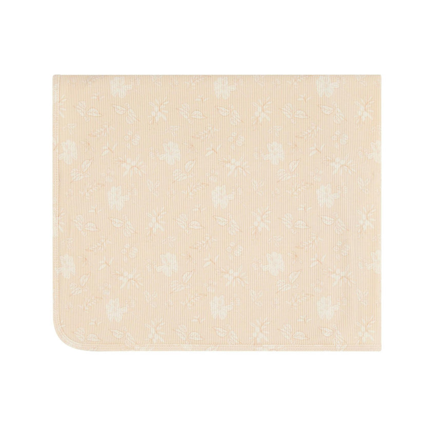 Ribbed Floral Wrap Blanket