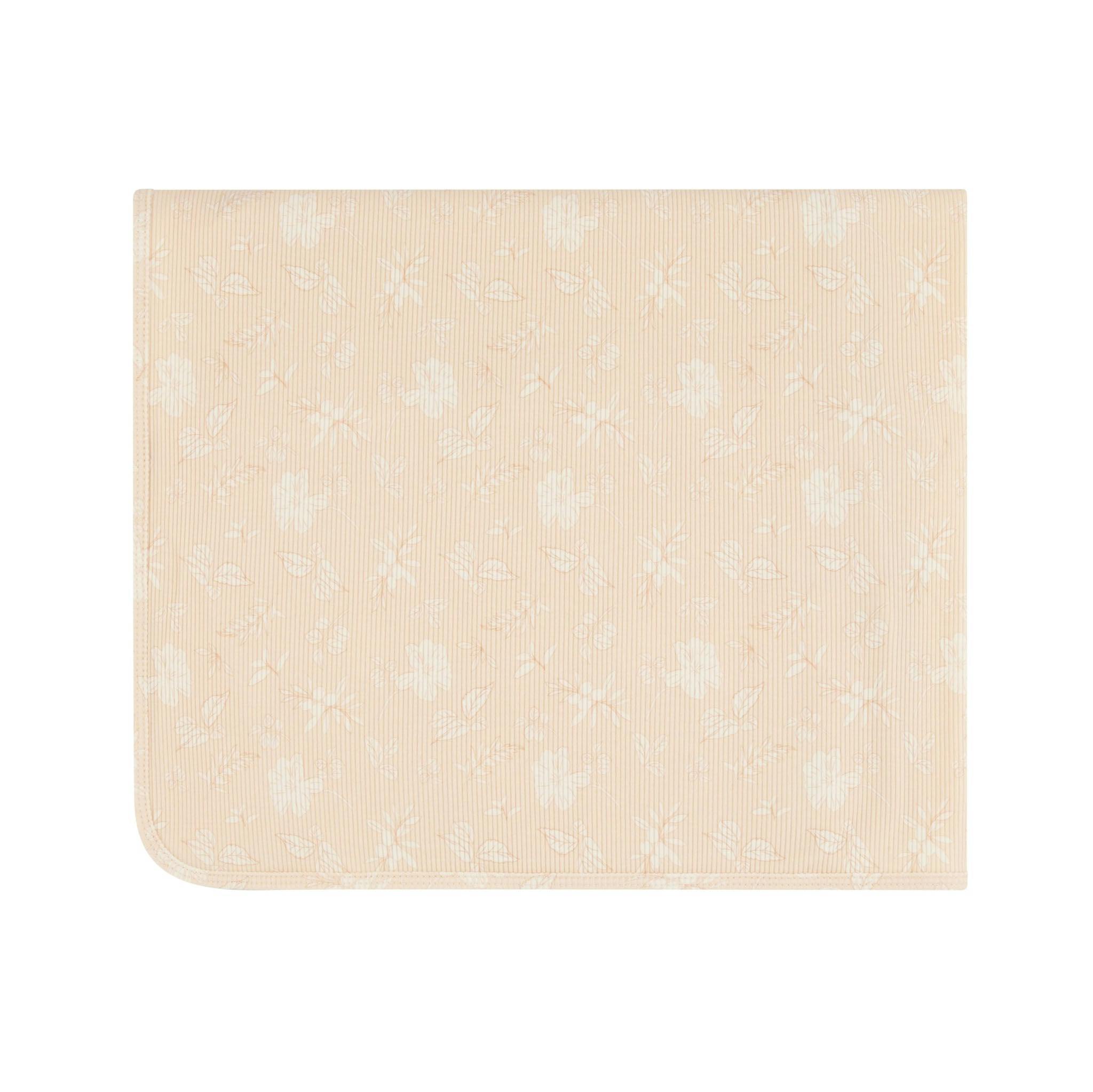 Ribbed Floral Wrap Blanket
