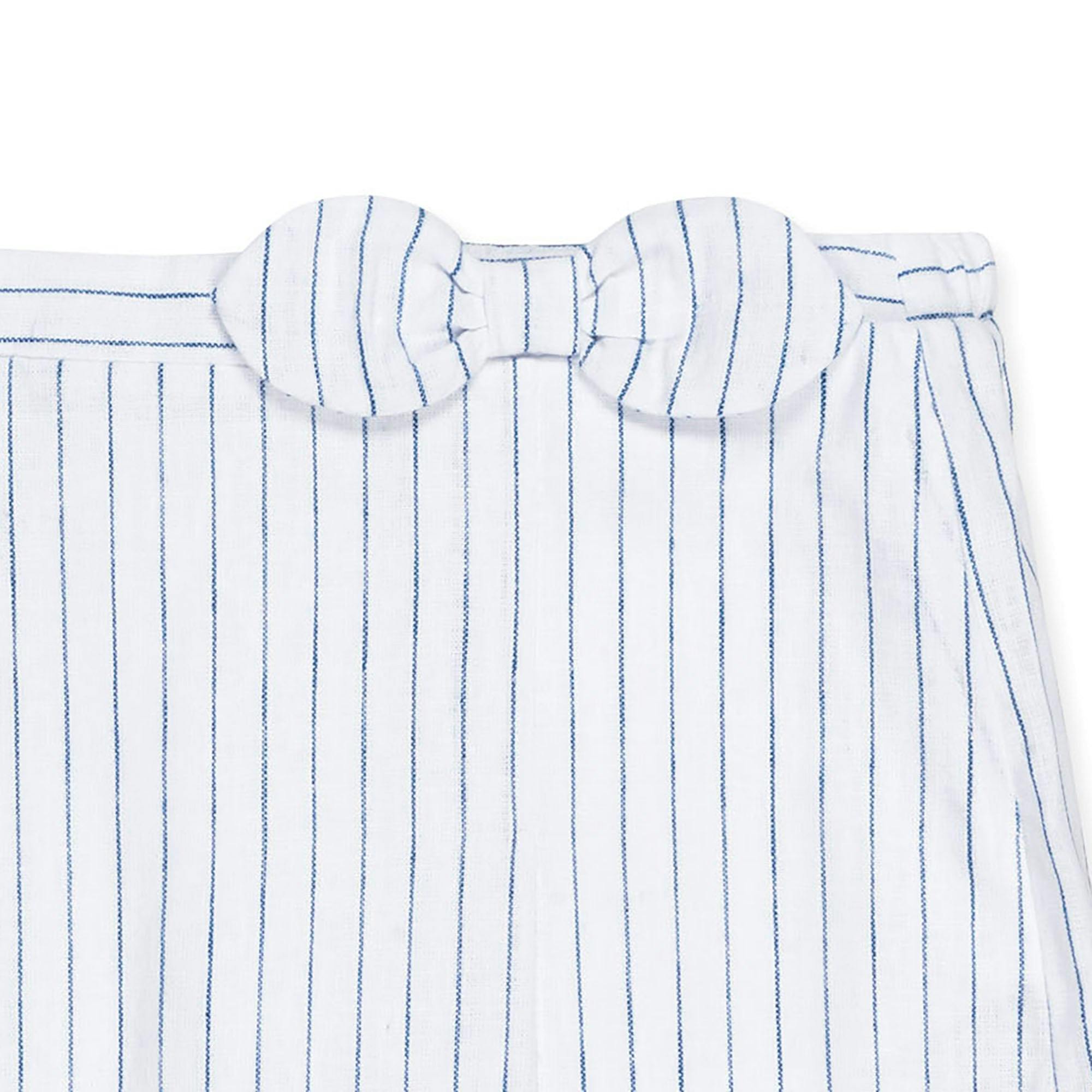 Linen Pleated Bow Skort