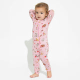 Valentines Kittens Bamboo Convertible Footie