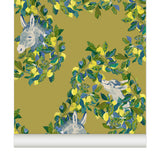 Papier peint Citron'âne coloris Argan