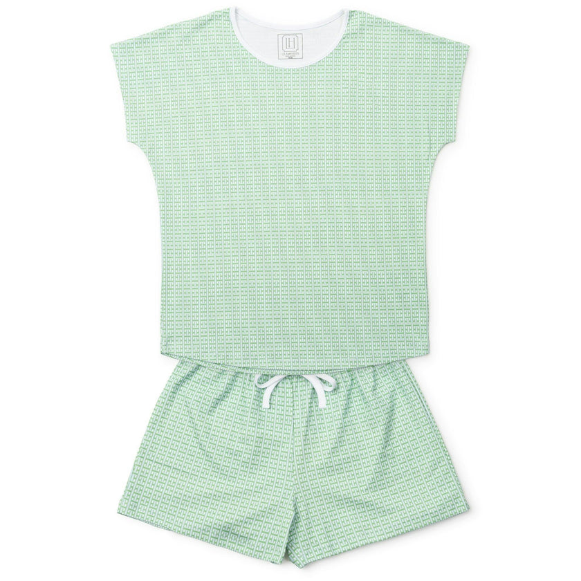 Riley Women's Pajama Short Set - Garden Trellis