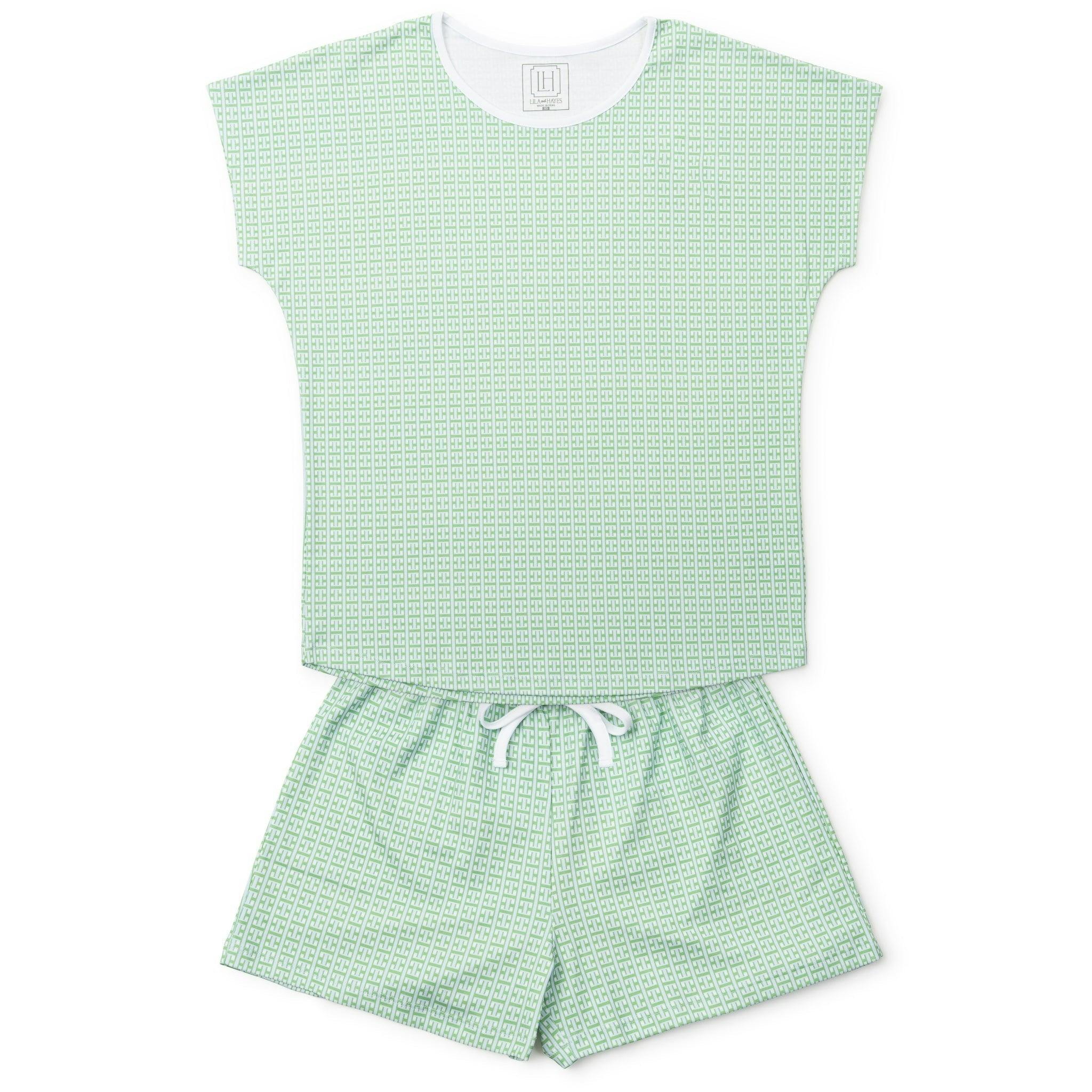 Riley Women's Pajama Short Set - Garden Trellis