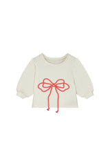 Odissey Bow Sweatshirt Cream