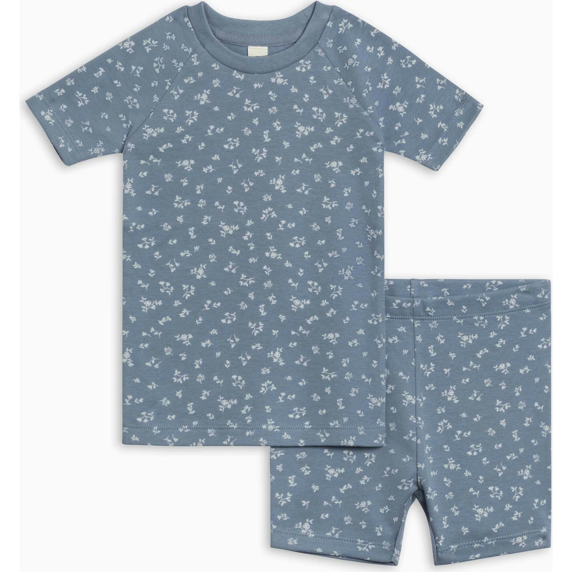 2-Piece Short Sleeve Jammie Set - Isla Floral / Sea + Ivory