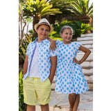 Damask Shirt in Short Sleeves