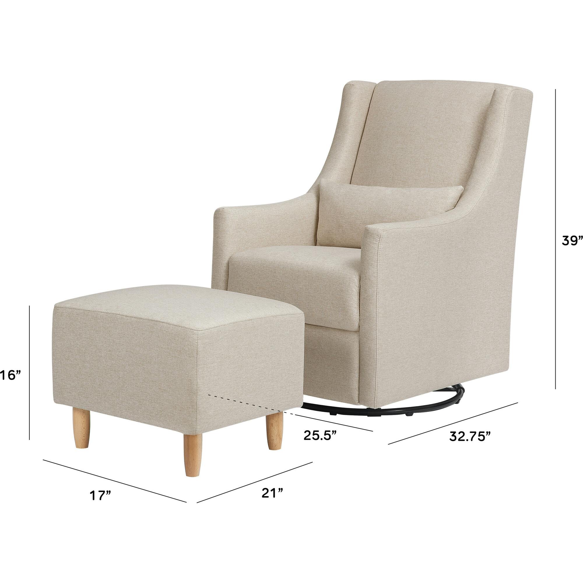 Toco Swivel Glider and Ottoman