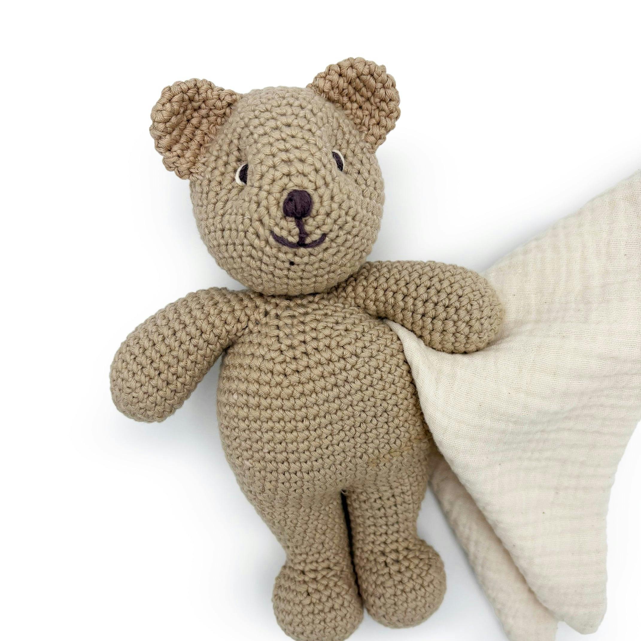 Teddy Bear Soft Toy 100% organic cotton