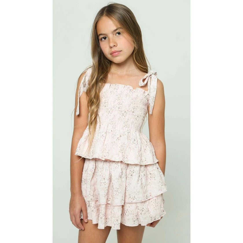 Gigi Skirt in Pink Mini Roses