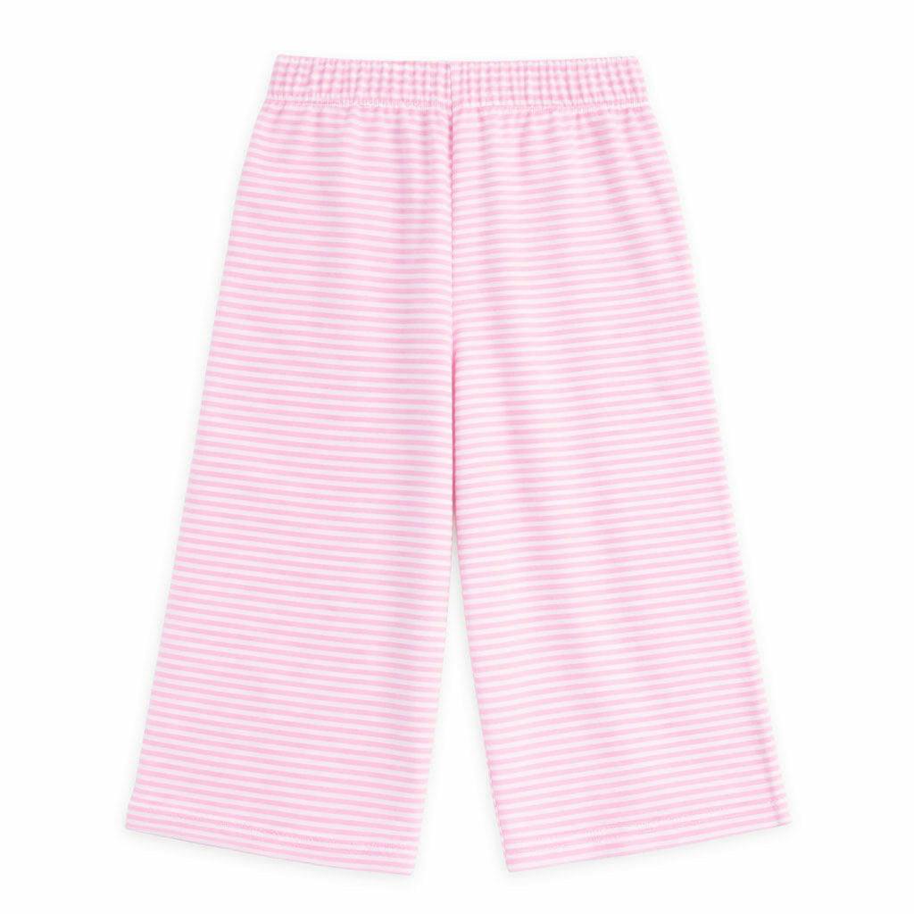 Stripe Terry Wide Leg Pant