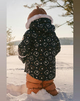 Baby Two Piece Snowsuit Blue Printed Teddy Bears