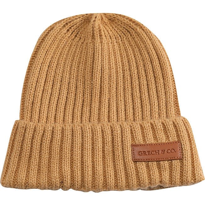 Knit Beanie Wide Rib | Buckwheat