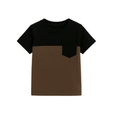 Boys Two-Tone Pocket T-Shirt