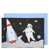 3d Space Scene Birthday Card