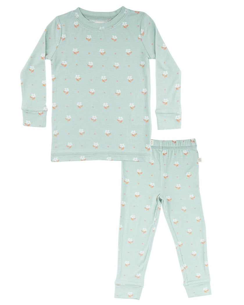 Modal Pajama Set in Seafoam Floral