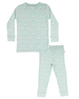 Modal Pajama Set, Seafoam Floral