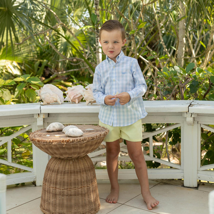 Bennett Button Down in Bailey's Bay Blue Gingham