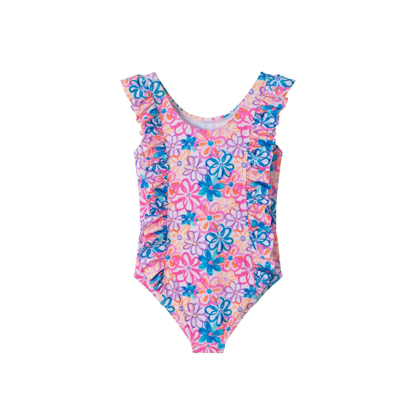 Kids One-Piece Ruffle Swimsuit