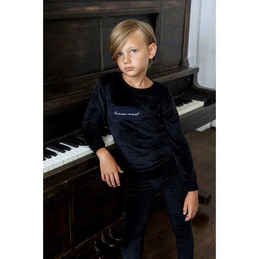 Velour Patch Footie