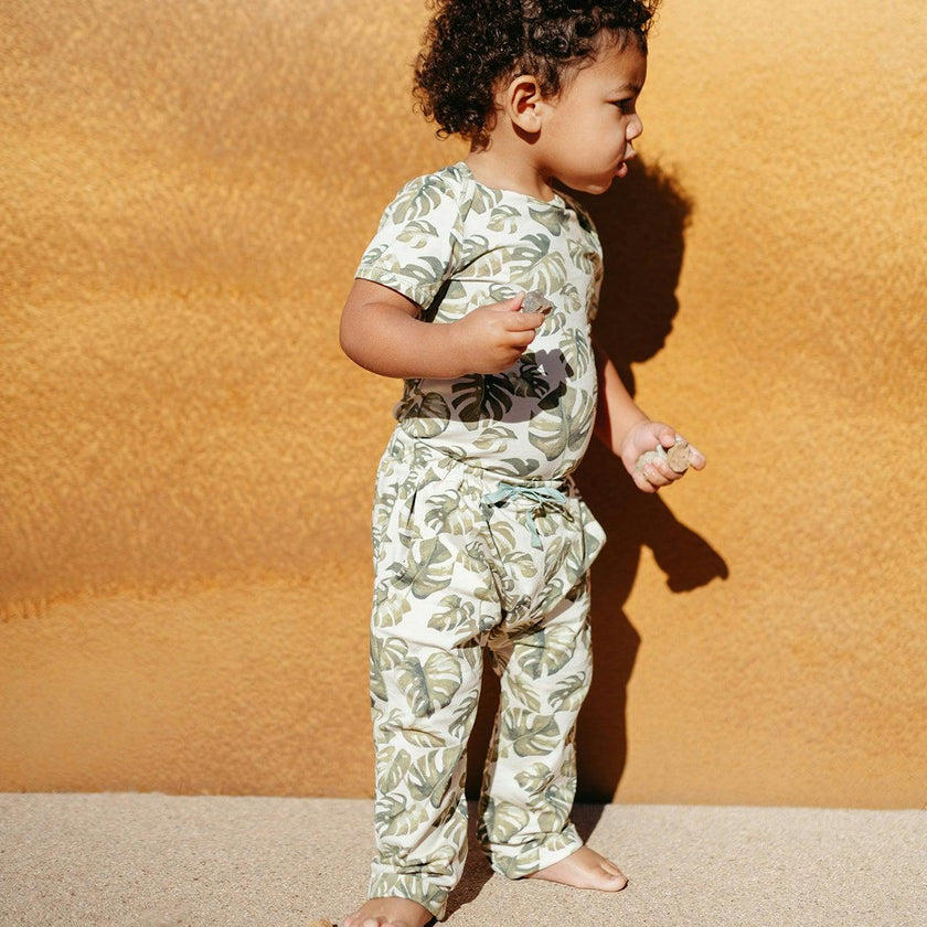Island Leaf Cotton Stretch Jogger Pants