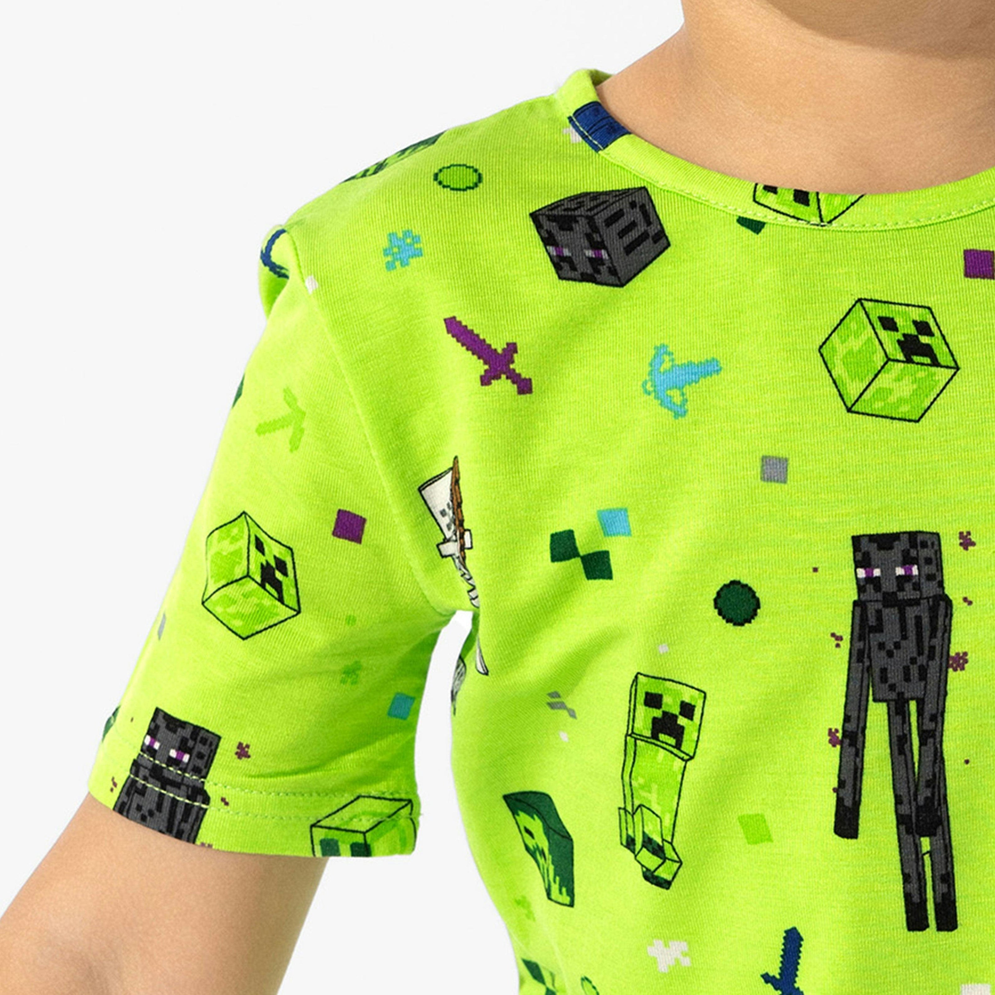 Minecraft: Mob Squad Bamboo Kids Pajama Short Set