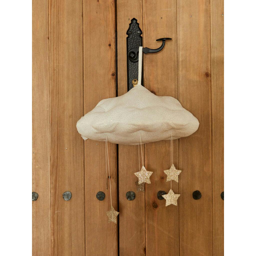 PICCA LOULOU CLOUD Corduroy White with stars  13"