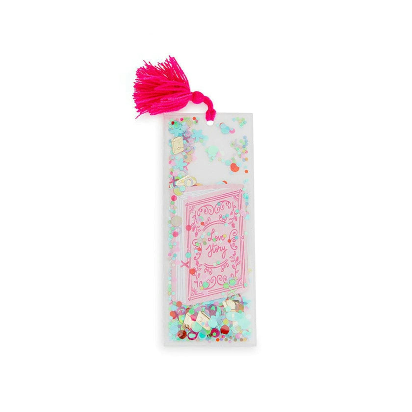 Book Club Love Story Confetti Bookmark