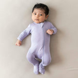 Zippered Footie, Taro