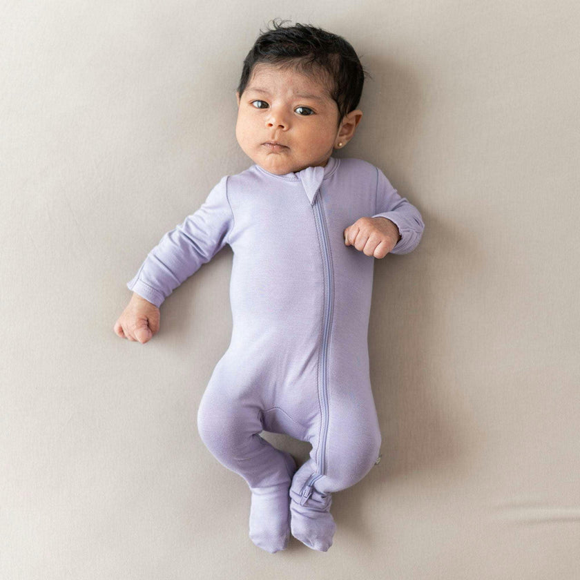 Zippered Footie, Taro