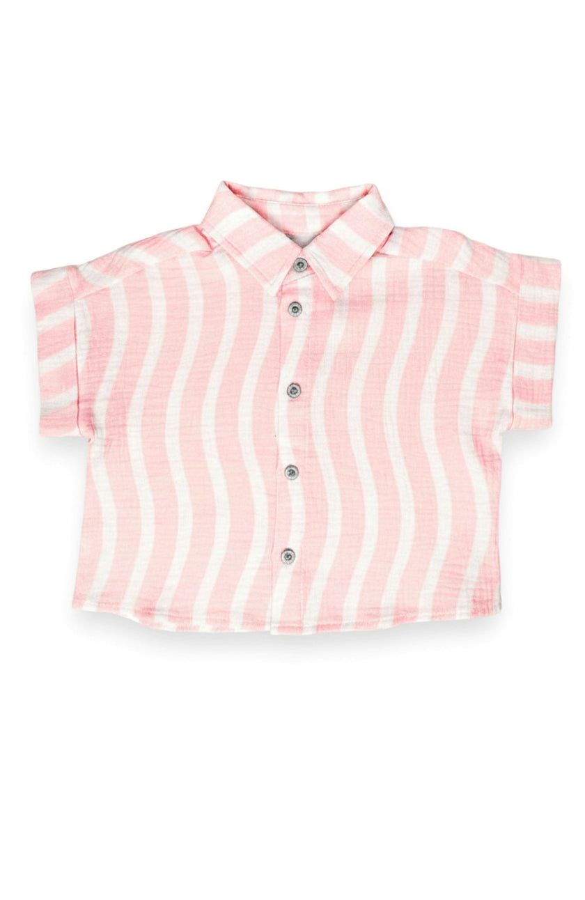 Pink Surf Dakota Boxy Buttondown