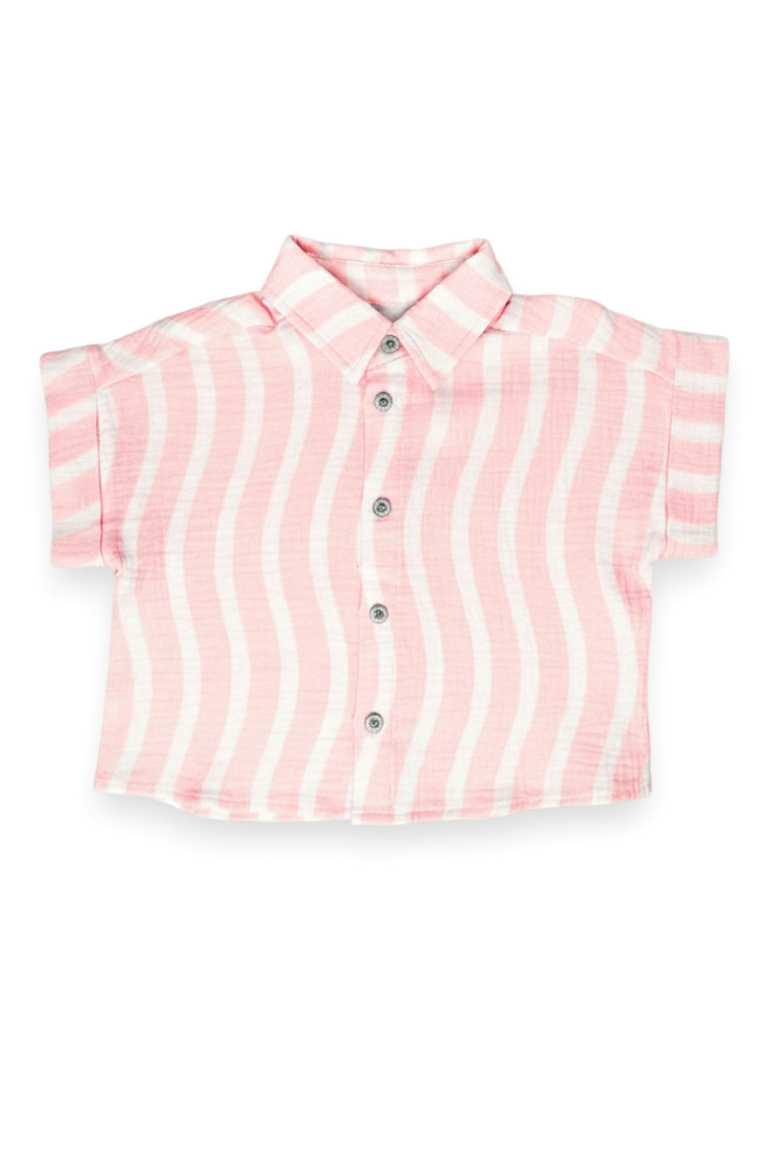 Pink Surf Dakota Boxy Buttondown